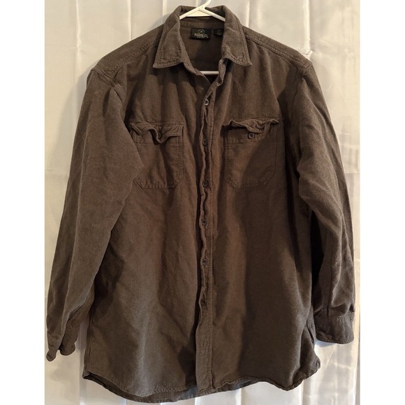 RedHead Other - Red Head Men's Brown Flannel Cotton‎ Button Down, Size Large Tall